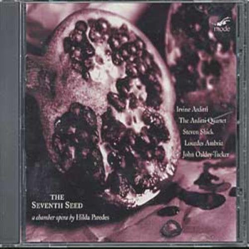 Album cover with a close-up of a halved pomegranate in sepia tones.