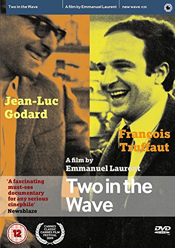 DVD cover for "Two in the Wave" featuring Jean-Luc Godard and François Truffaut.
