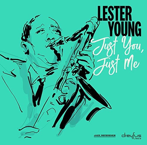 CD cover art featuring a man playing a saxophone on a green background.