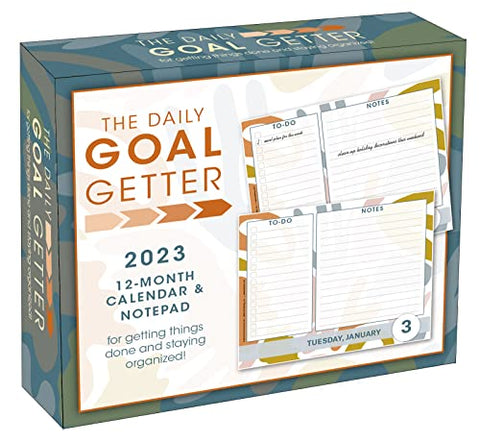 The Daily Goal Getter 2023 12-Month Calendar & Notepad for Getting Things Done and Staying Organized! (BOXEDDAILY 365 DAY COMBINED)