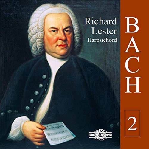CD cover featuring a portrait of Johann Sebastian Bach holding sheet music.