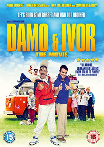 "Damo & Ivor The Movie" DVD cover featuring two men standing in front of a van.
