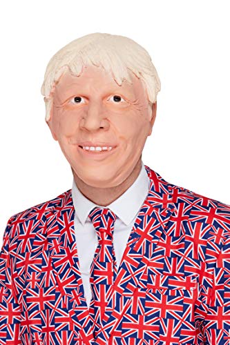 Smiffys 52492 Posh Politician Mask, Men, White, One Size