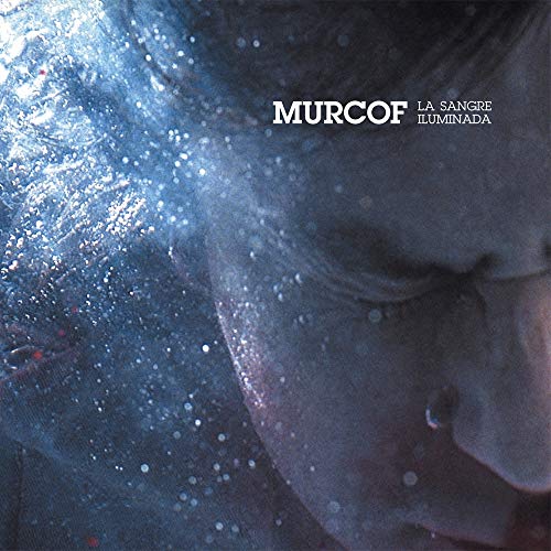 "Vinyl record cover featuring a close-up of a person's face underwater with white text."