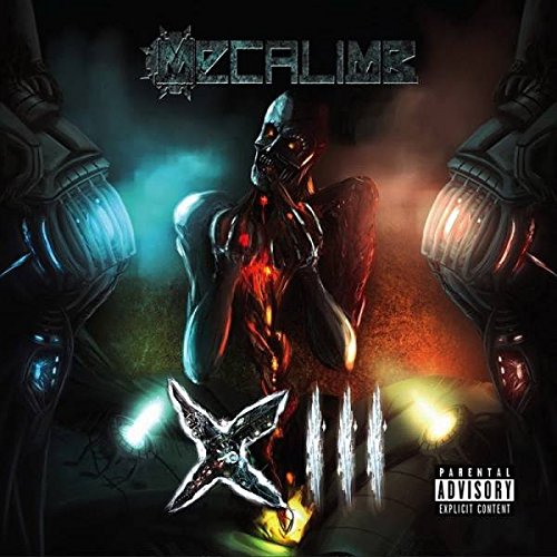 "Album cover featuring a robotic figure surrounded by machinery and a star emblem."