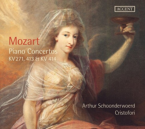 Mozart CD cover featuring a classical painting of a woman holding a censer.
