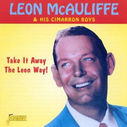 "CD cover with a man smiling, yellow background, and red and blue text."