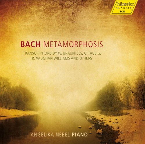 "Album cover with a misty river scene and red and yellow text."