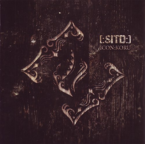 A dark brown album cover with a stylized silver emblem and text "[:SITD:]" and "i:con:koru".