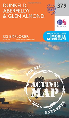 OS Explorer Map Active (379) Dunkeld, Aberfeldy and Glen Almond (OS Explorer Active Map)