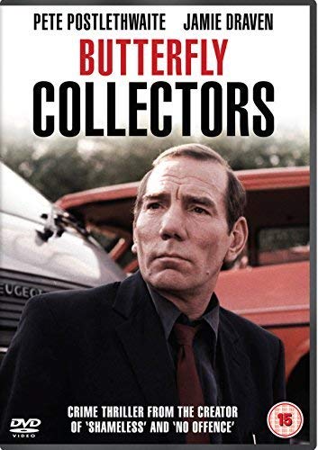 "DVD cover featuring a man in a suit with a red van behind him."