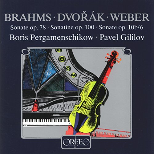 A CD cover featuring a stylized piano and violin on a dark blue background.