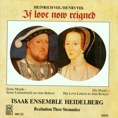 CD cover featuring Henry VIII and Anne Boleyn in circular portraits on a beige background.
