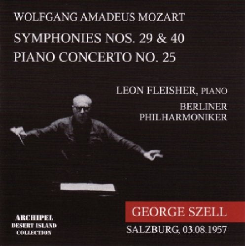 Leon Fleisher/Berliner Philharmoniker - Sym. Nos.29 & 40,Piano Con. No. 25 (Salzburg 1957) [CD]