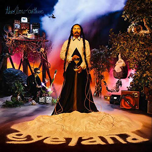 "Album cover art for 'Eyeland' by Low Anthem, featuring surreal, fantastical scene."