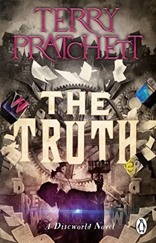 Book with plain cover, featuring text and possibly Discworld logo, standard novel size.