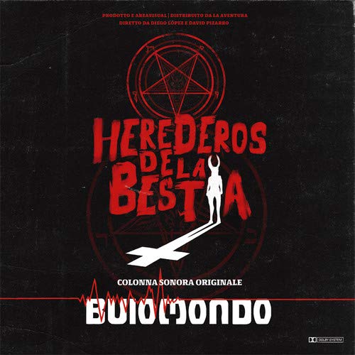 "Black album cover with red and white text, featuring a pentagram and horned figure."