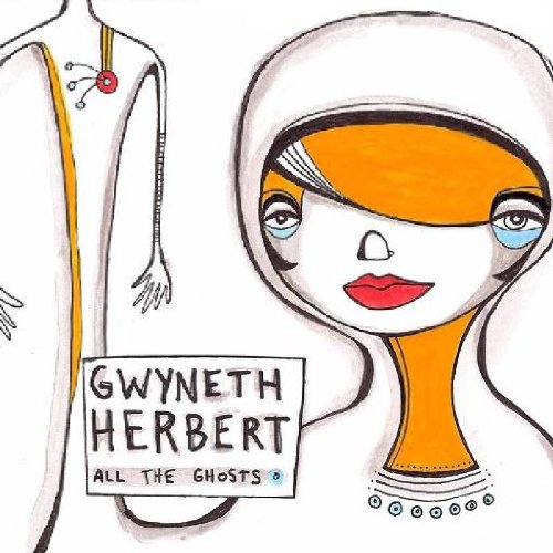 "Album cover art featuring a stylized illustration of a woman and a sign."