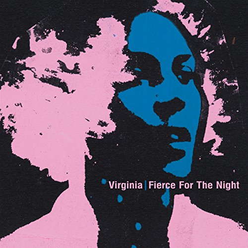 Album cover with a woman's face in blue and pink abstract design.