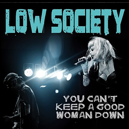 "Album cover with a man and woman performing on stage under bright lights."