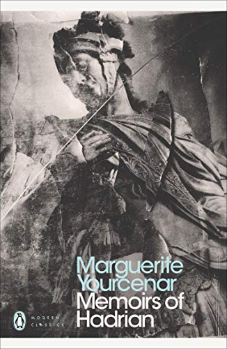 Black and white book cover with a damaged Roman statue and author/title text.