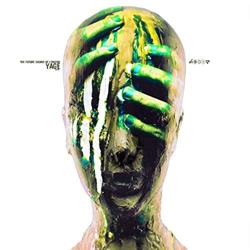 A vinyl record cover featuring a bald head with green hands covering its face.