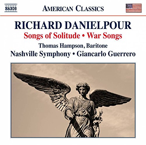 "CD cover with a stone angel statue and text about classical music."