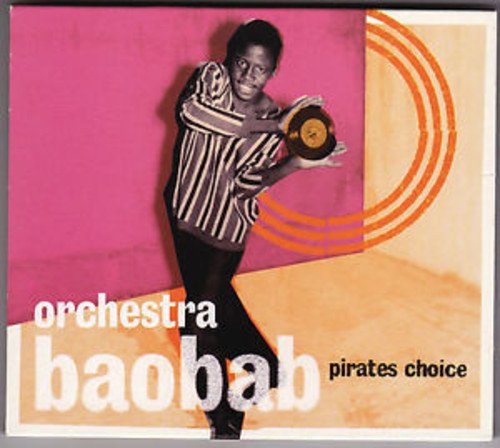 "Album cover with a man holding a vinyl record against a pink wall."