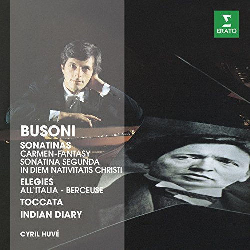 "CD cover featuring a man at a piano and a close-up of a face."