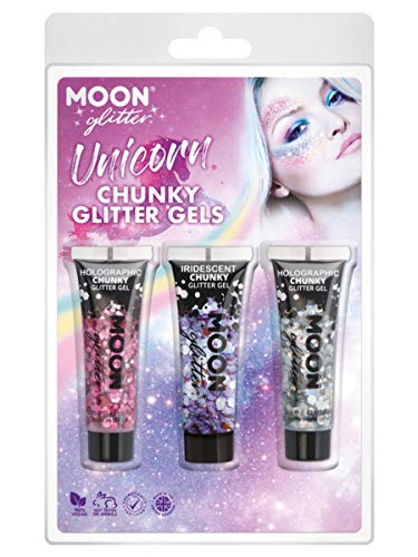 Smiffys Moon Glitter Themed Clamshells, Pink