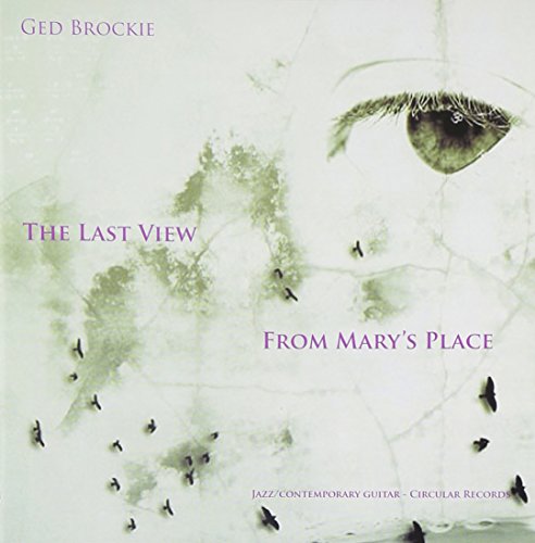 "Album cover with a close-up eye and butterflies, titled 'The Last View From Mary's Place'."