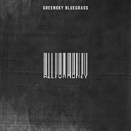 Greensky Bluegrass vinyl album cover with barcode and text on a black background.
