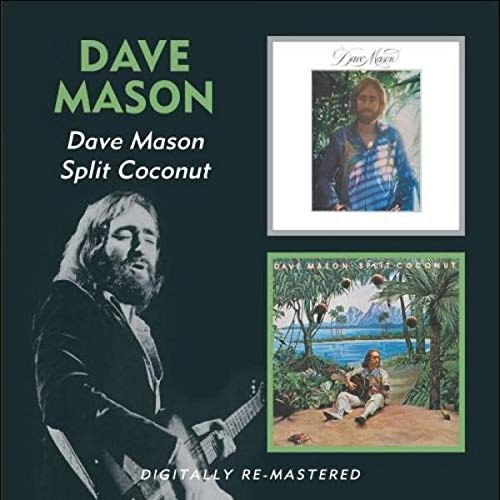 "Black album cover with Dave Mason playing guitar and two inset album covers."