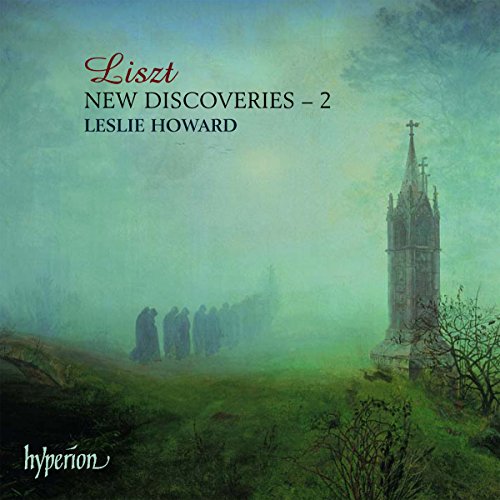 "Liszt: New Discoveries, Vol. 2" CD cover featuring a misty church scene.
