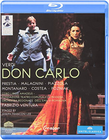Verdi: Don Carlo [Modena 2012] [Giacomo Prestia, Mario Malagnini, Simone Piazzola] [C Major: 724704] [Blu-ray] [2013] [Region Free] Blu-ray