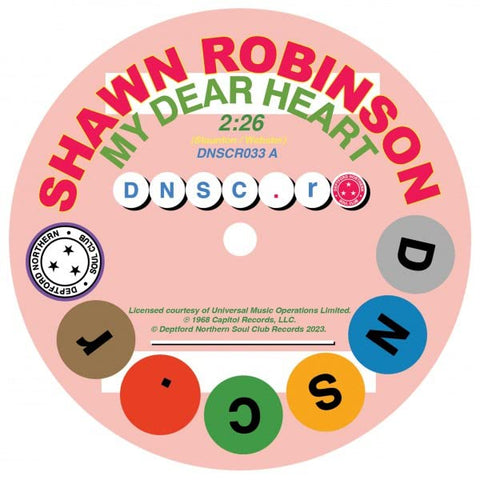 Shawn Robinson & Bessie Banks - My Dear Heart/I Can't Make It (Without You Baby) [7 inch] [VINYL]