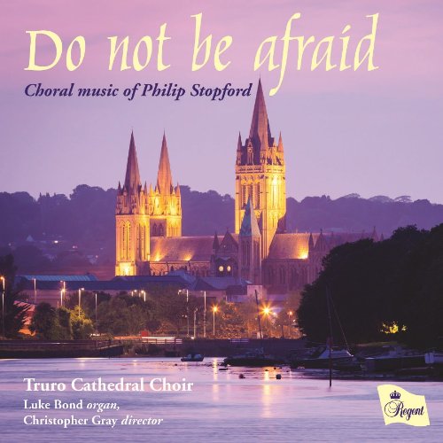 CD cover featuring Truro Cathedral at dusk with text and a Regent logo.