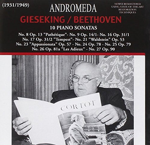 Gieseking  (recordings 1931-19 - Ten Piano Sonatas No. 8,9,16,17,21,23-27 [CD]