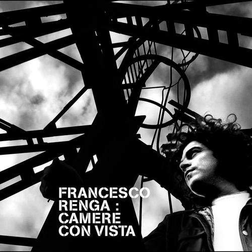 Francesco Renga album cover: black and white portrait with clock tower.