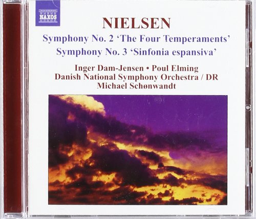 "Album cover with 'NIELSEN' in red, blue and red text, and a cloudy sky image."