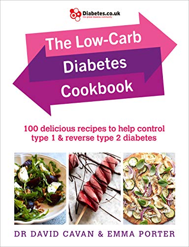 "Book cover with pink and purple arrow, title, and images of salad, skewers, and pizza."