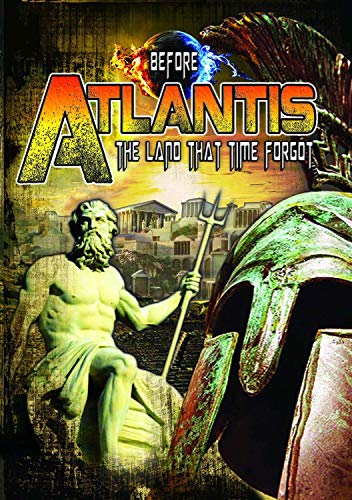 DVD cover for "Before Atlantis: The Land That Time Forgot" with a fantasy scene.