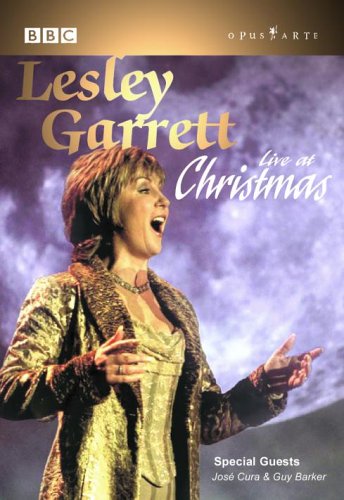 DVD cover featuring Lesley Garrett singing, with cloudy purple background and gold text overlay.