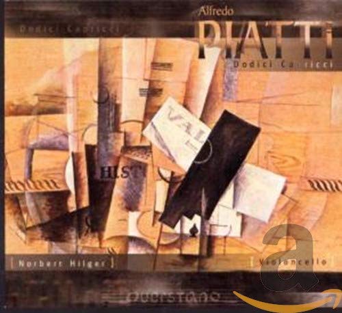 "CD cover with abstract, sepia-toned design and large black violin scroll."