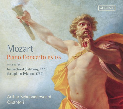 Classical CD cover featuring a man with a torch, wearing a yellow robe.