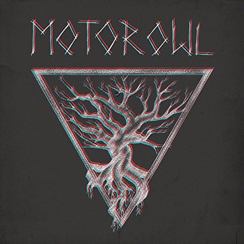 Black vinyl album cover with a 3D tree in a triangle.