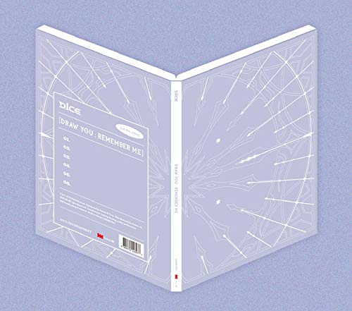 Translucent white CD case with white design on a lavender background.