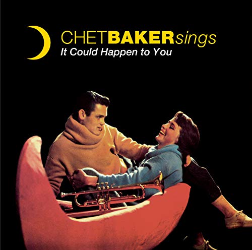 Chet Baker album cover featuring a man and woman sitting together on a chair.