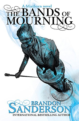 "The Bands of Mourning" book cover featuring a man in a suit, holding a cane.