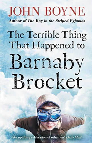 Book cover featuring a boy in a flying pose, wearing goggles, against a cloudy sky.